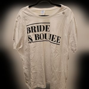 NWT Bride & Boujee White Tee Size 3XL